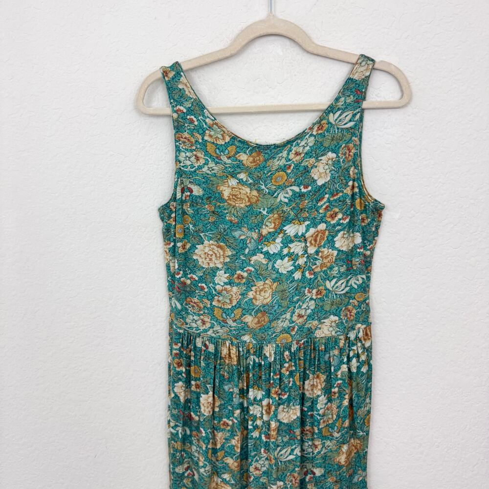 Peruvian Connection Womens Strapless Casual Maxi Dress Size M Floral Summer - Picture 6 of 8
